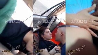 شرموطة متجوزة تنتاك في العربية